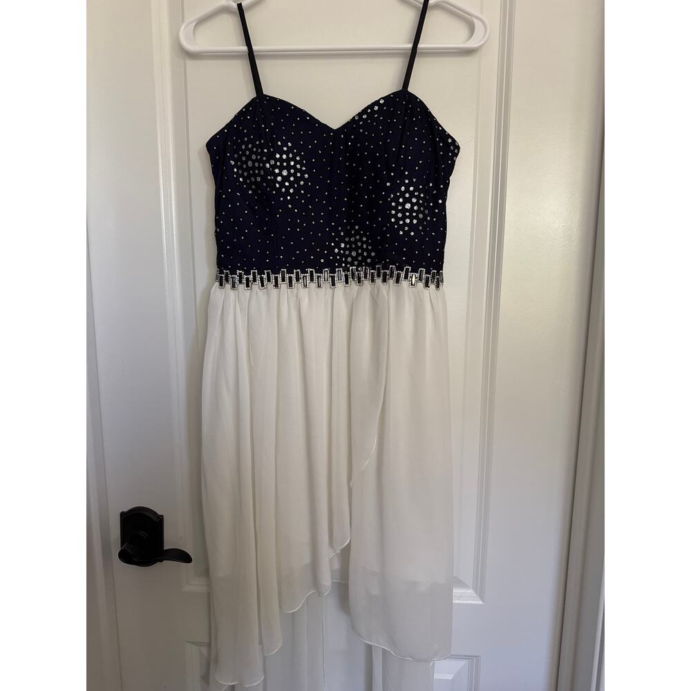 MSRP $139 City Triangles Rhinestone Strappy Mini Dress Size S-M | SAME DAY SHIP